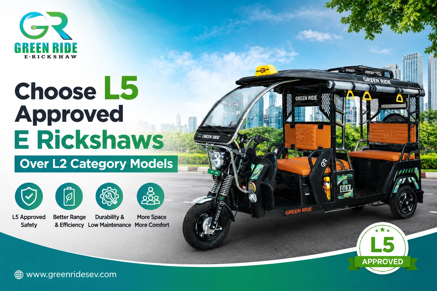 L5 Approved E Rickshaw Company